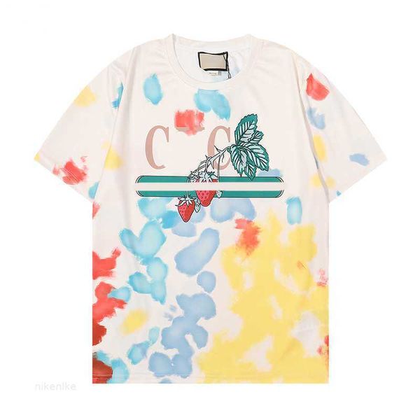 

2023 mens designer t shirt summer womens tshirts couples print short sleeve tees streetwear white graffiti pattern us size m-xxl caow tpqp, White;black