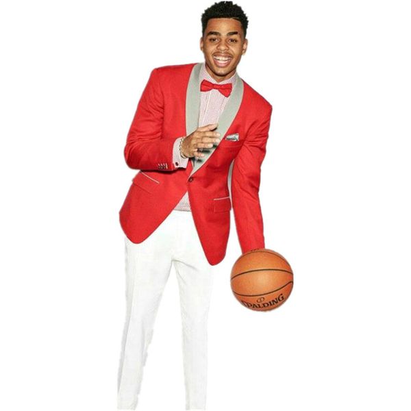 

handsome one button groom tuxedos shawl lapel groomsmen man suit mens wedding/prom/dinner suits bridegroom jacket pants tie b27150, Black;gray