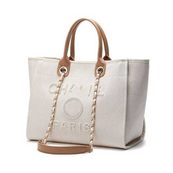 

50% off luxury women's beach classic canvas large capacity bag small chain packs big shopping handbags lkvo