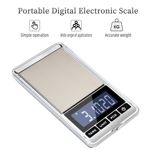 

scales 500g 0.01g mini electronic jewelry scale balance pocket gram lcd display electronic weight scale gram pocket scale 20%off 230419