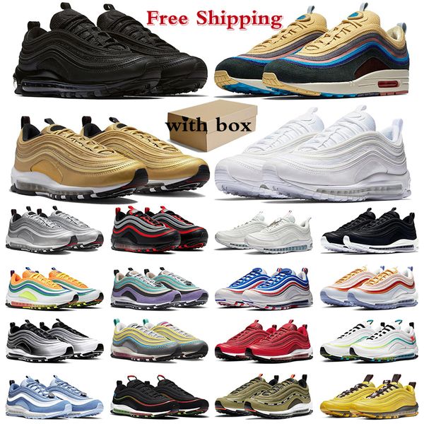 

97 running shoes mens trainers women sneakers 97s sean wotherspoon triple black white silver bullet gym red south beach outdoor sports
