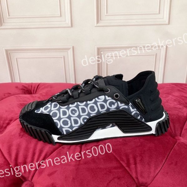 

fashion shoe designer women leather lace up sneakers color matching black flat sole womens luxury casual shoes, Red;white