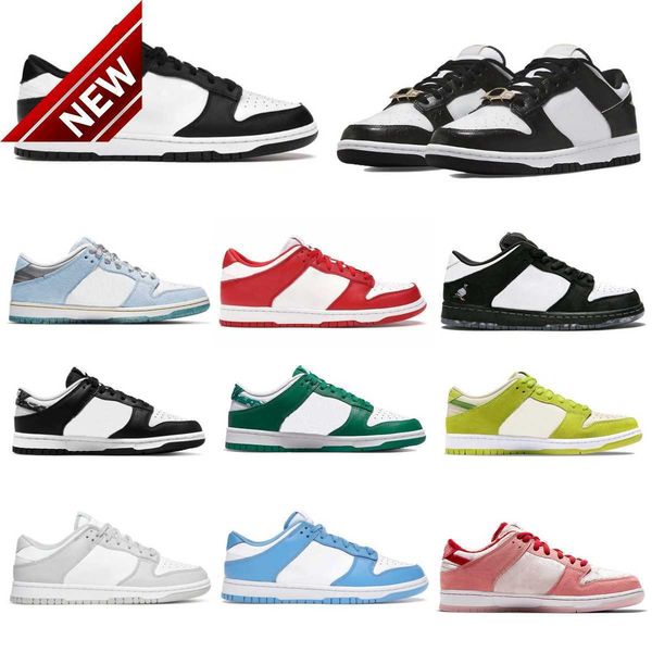 

retro low 2023 sb dunks lows designers shoes men women running shoes white black grey fog unc coast green glow syracuse purple pulse laser o
