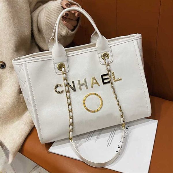 

80% off luxury women's designer handbags metal letter badge tote bag small cross body leather beach large female chain wallet backpack