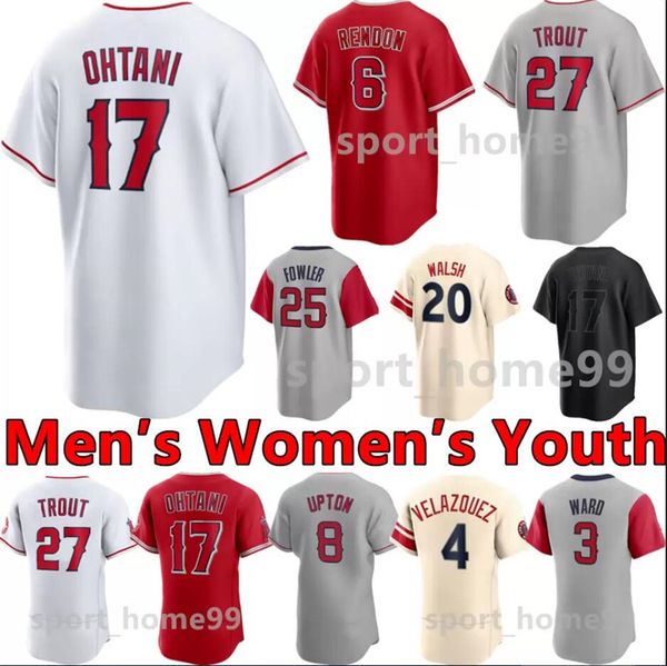 

angels 2023 city connect la jerseys mike trout los angeles shohei ohtani angels anthony rendon jared walsh laazrrr men women youth taylor wa, Black
