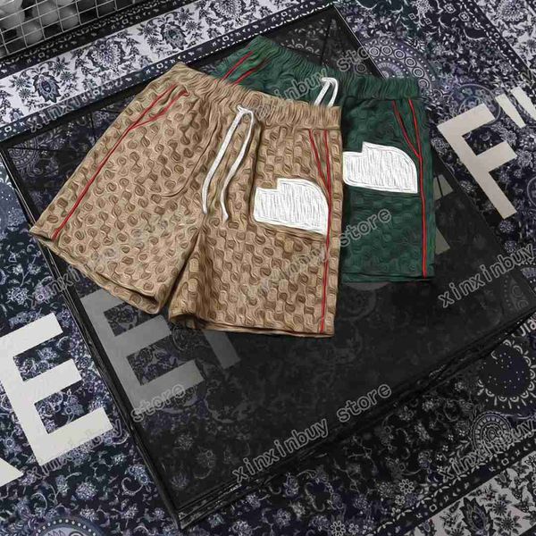 

2023 mens women designer shorts pants denim jacquard fabric spring summer cotton pant casual trousers xinxinbuy s-xl 5s2s, White;black