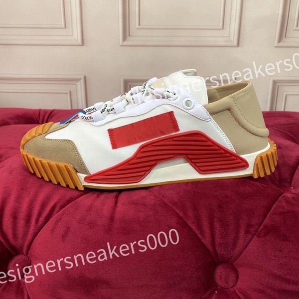 

2023 designer men's and women's sports shoes casual shoes leather lace up flat shoes retro canvas shoes men's and women', Red;white