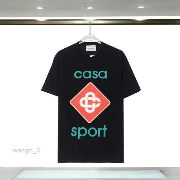 

t-shirts casablanca designer t spring summer new style gate of fantasy casa short sleeve tennis club us size s-xxl 5 ymj0, White;black