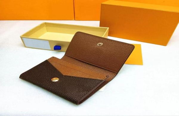 

enveloppe carte de visite holder designer fashion men coin business credit card ticket holder key case luxury pocket organizer wal2835197, Brown;gray