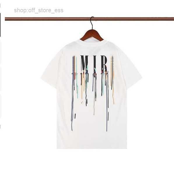 

amirs t shirt 2023 t-shirts summer quality designer men print short sleeve letter loose tee crewneck oversize graffiti ge 5 morp, White;black