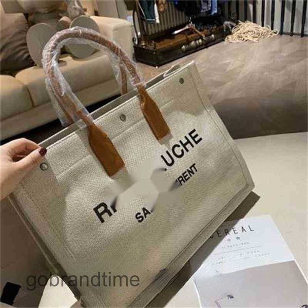 

size classic lady ladies river designer gaucher bag canvas yslbag cowhide shopping 48x35 cm letter hand women's leisure fa x82n