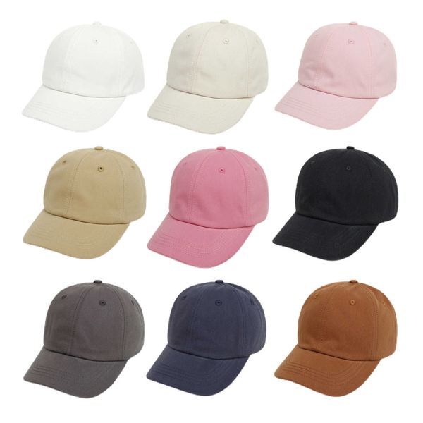 

caps hats kids baby baseball sun hat 2022 boys girls casual style solid color adjustable polyester cotton summer outdoor accessory 48/52cm w, Yellow