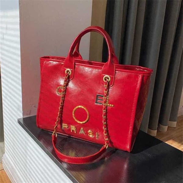 

50% off classics women's luxury handbags beach metal pearl letter badge tote bag small leather large chain wallet 4chv