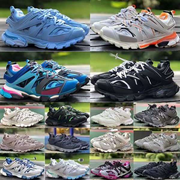 

2023 track 3.0 men women running shoes designer triple s sneakers white black leather trainer nylon printed platform sneaker 36-45