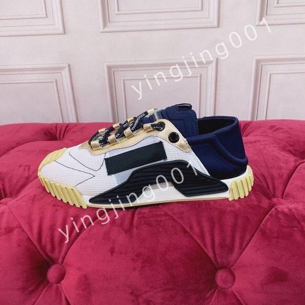 

luxury designer calfskin casual shoes reflective sneakers vintage trainers fashion shoes lace-up sneaker, Black