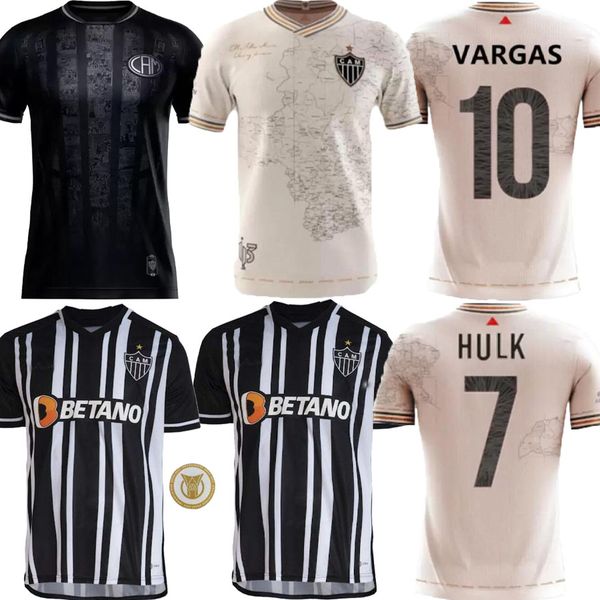 

23/24 atletico mineiro home soccer jerseys 2023 2024 vargas m.zaracho sasha elias 113 special edition shirt away white keno football uniform, Black;yellow