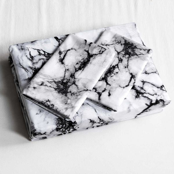

bedding set marble pattern bedding set down set 2/3 piece bedding set double king quilt linen (no sheet and fitted sheet)