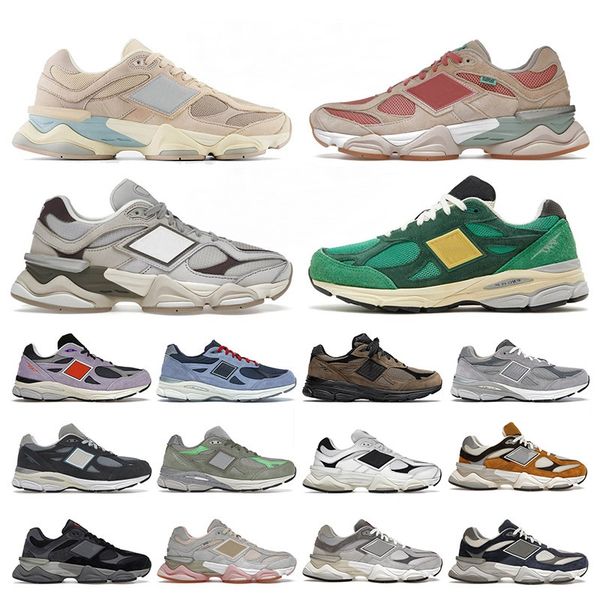 

mens designer og 9060 running shoes blue haze white sea salt rain cloud grey bricks wood jjjjound 990 black white cookie pink men women snea