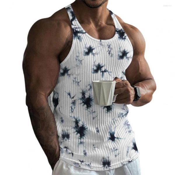 

men' tank stylish men muscle tee soft male gym fitness summer stretch workout sports wear, White;black