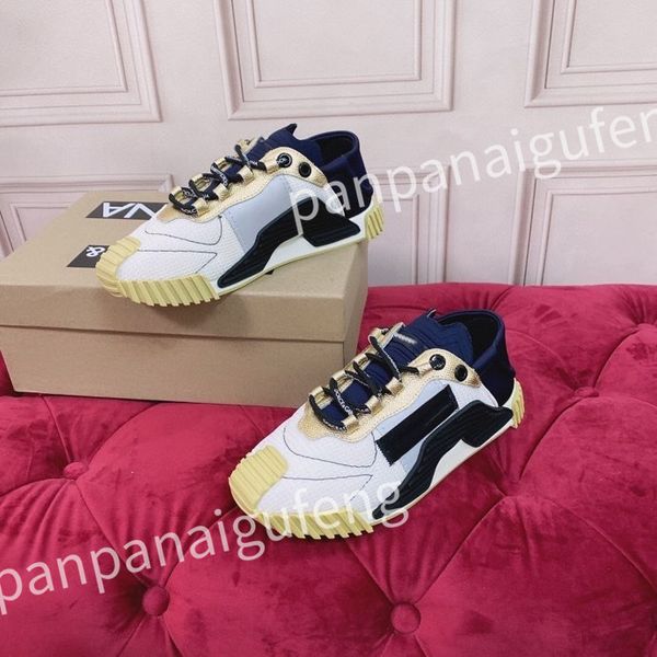 

2023 luxury designer trainers shoes platform shoes comfortable breathable web sneaker women men, Black