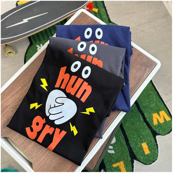 

tees shirts letter print short sleeve high street casual t-shirt cotton for men and women, Black;brown