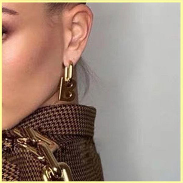 

women letter earring designer b earings fashion luxurys jewelry accessories luxury studs earrings for womens brands necklaces gift2175, Silver
