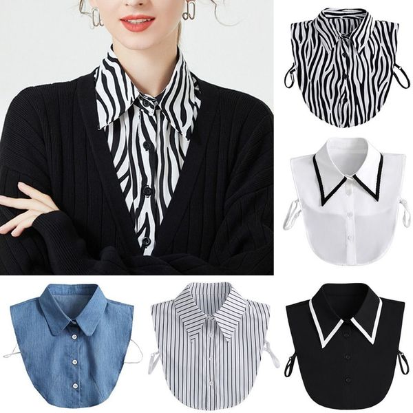 

neck ties kerah palsu baru kemeja dapat dilepas untuk wanita blus sweter atasan dasi aksesori pakaian 230418, Blue;purple