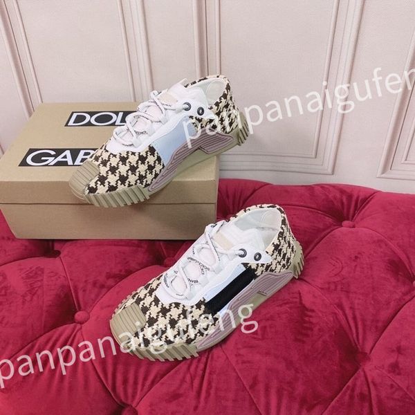 

2023 new luxurys vintage casual shoes calfskin reflective sneaker designer mens women sneakers fashion shoes increasing platform shoe leathe, Black