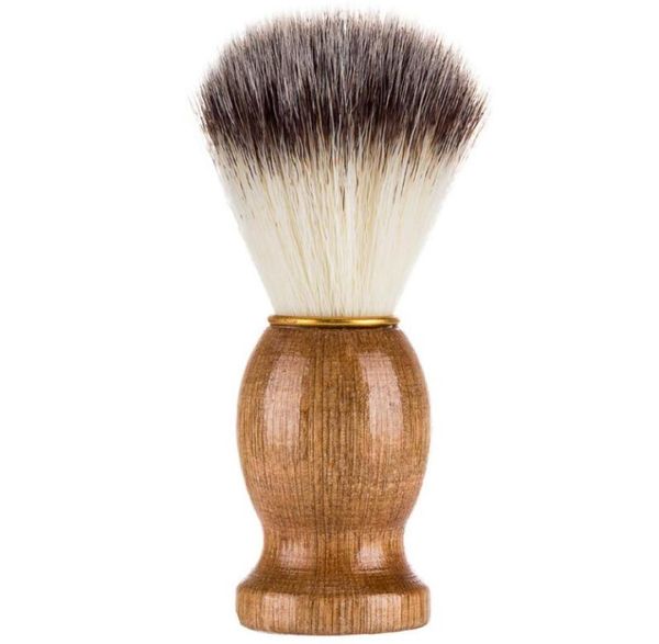 

shaving brush badger hair men barber salon men facial beard cleaning appliance shave tool razor brush wood handle for men5402512