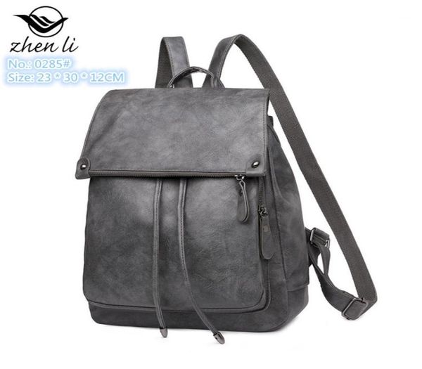 

whole women shoulder bag 5 colors multifunctional soft leather backpack simple joker solid color womens handbag large capacity8371718