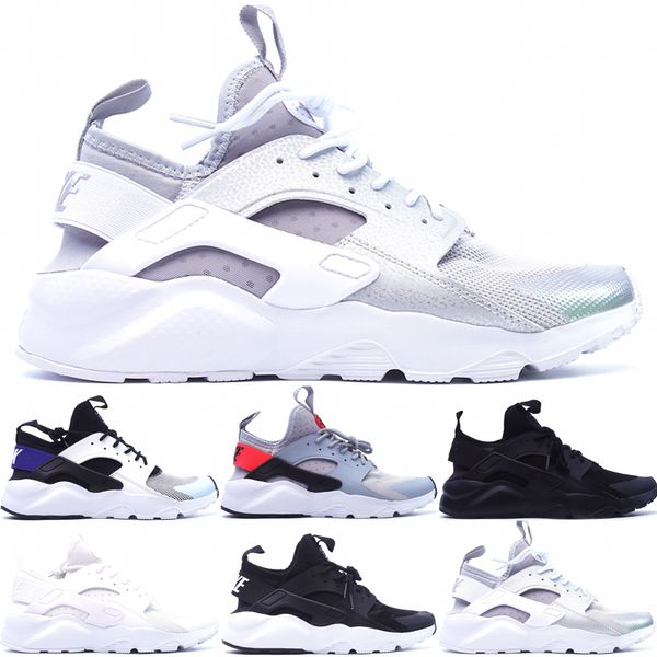 

run ultra huarache men women running shoes classics triple black white metallic silver wolf grey punch racer blue outdoor sports sneakers si