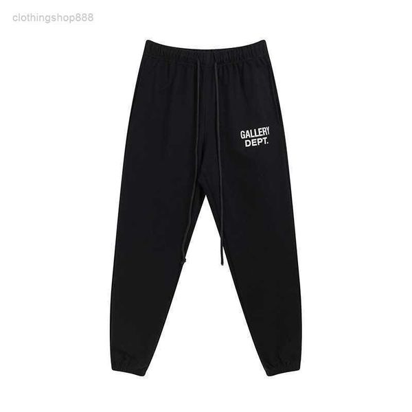 

men's pants high version classic basic letter print and solid color v x4zv, Black