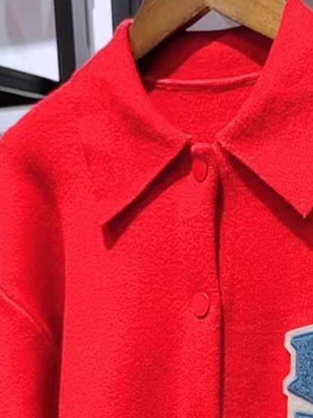 

sweaters red letter embroidery women sweaters single breasted coat turndown collar knitwear long sleeve female knit cadigan preppy style, White;black