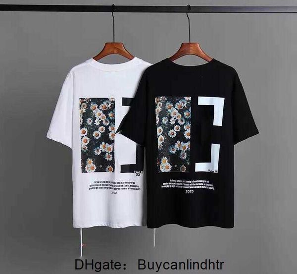 

off men's t-shirts offs black & white tees arrow summer finger loose casual short sleeve t-shirt for men and women printed letter x on, White;black