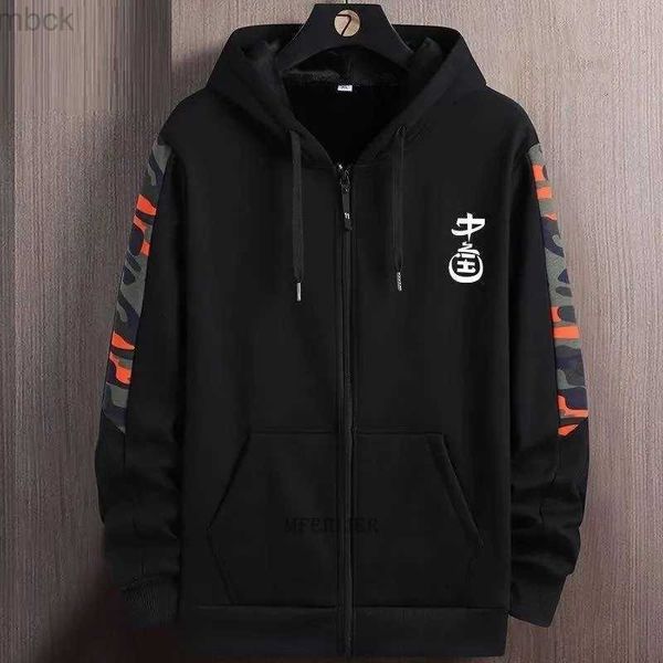

men's hoodies sweatshirts spring autumn winter men sweatshirt hooded camouflage hoodise zipper letter plus size 8xl 10xl fashion sports, Black