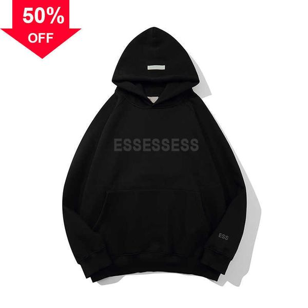 

men's hoodies sweatshirts esshoodies ess hoody luxury designer pullover god loose long sleeve hooded jumper mens fashion streetwear lov, Black