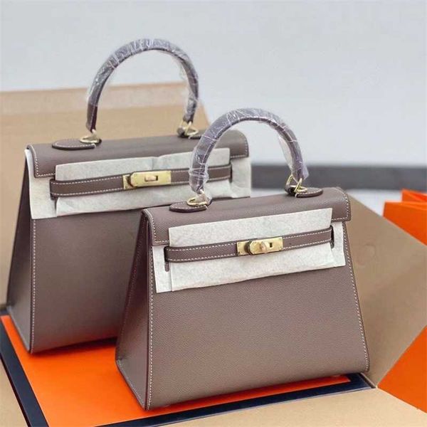 

designer totes herms kellyss bags leather second generation bag cow leather palm grain diagonal cross bag 2023 new fashion mini bag one shou