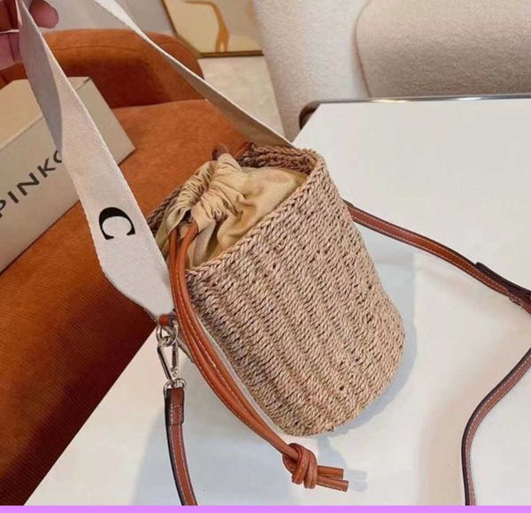 

evening fashion basket women bucket bag straw handbag tote beach shoulder crossbody womens handbags designers bags totes purse g22413265q