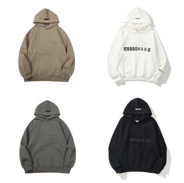 

fashion luxury men's sweatshirts essss entials tracksuits letter hoodies men women sportswear hooded pant coat sweater pullover couple, Gray