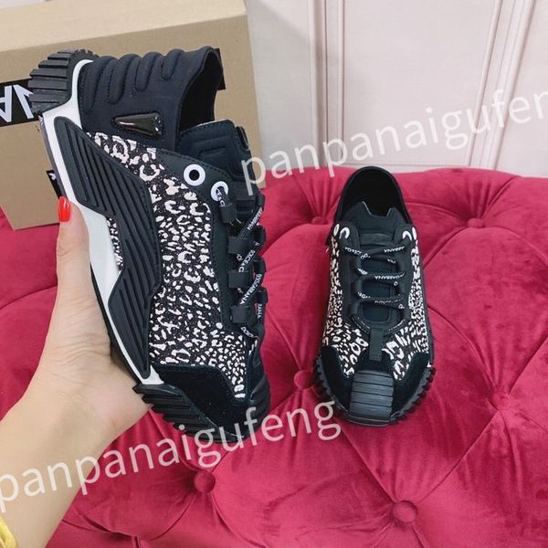 

luxury designer casual shoes mens vintage trainers sneakers women fashion shoe lace-up platform sneaker, Black