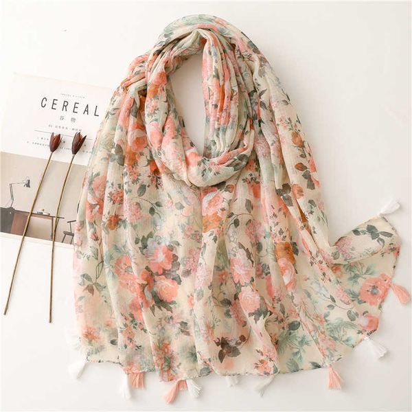 

scarves 2023 fashion paisley abstract floral tassel viscose shawl scarf lady wrap thin pashmina stole muslim hijab 180*90cm aa230418, Blue;gray
