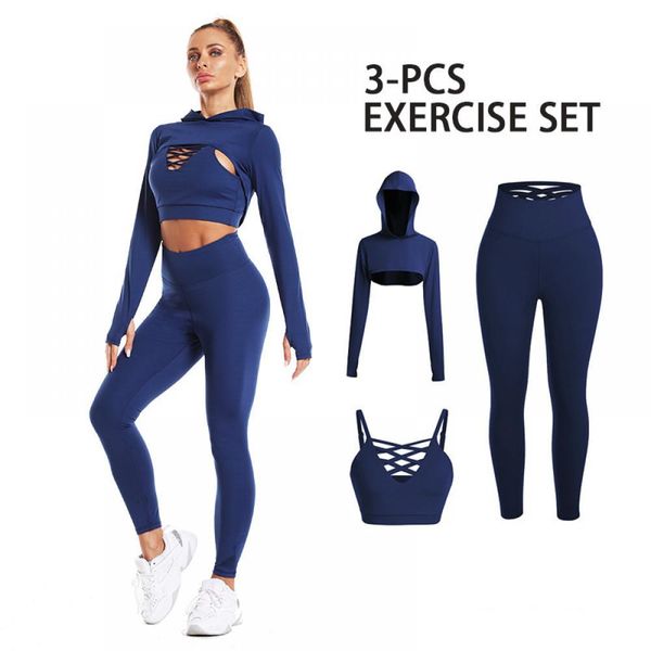 

pants 3pcs gym set women seamless yoga set sport suit long sleeve tracksuit gym clothing women workout set seamless outfits, White