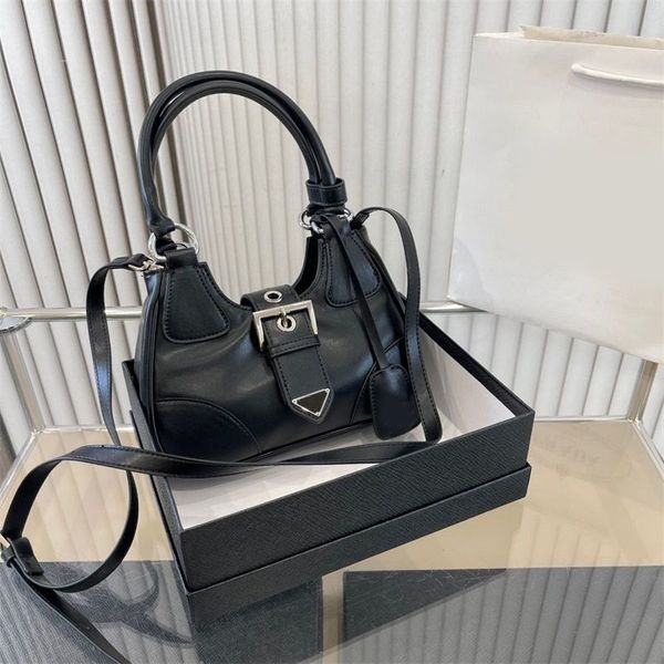 

designer bags moon shoulder handbags triangle re nylon mini shape underram sac luxe magnetic buckle modern crossbody bag metal decoration xb