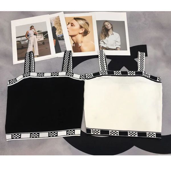 

outdoor t-shirts kintting women's casual tanks sleeveless plaid summer casual crop tank size s, Gray;blue