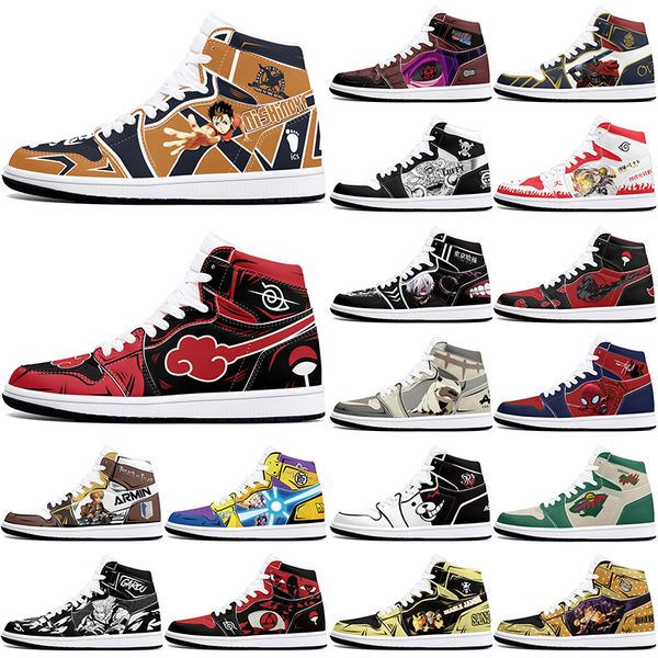 

DIY classics customized shoes sports basketball shoes 1s men women antiskid anime Versatile fashionable figure sneakers 36-48 404666