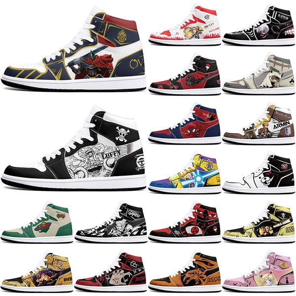 

DIY classics customized shoes sports basketball shoes 1s men women antiskid anime Versatile fashionable figure sneakers 36-48 369984