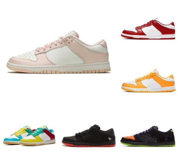 

2023 designers sb lows running shoes dunks safari mix paisley unc blue raspberry women men barber shop union low sports simpson te1916994, Black