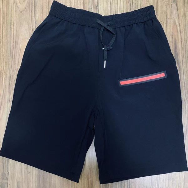 

men's shorts pants solid joggers black blue beach single zipper pocket short cotton casual trousers, White;black