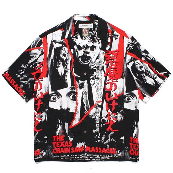 

shirt men women printing casual 3023ss hawaiian shirts tee, White;black