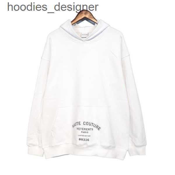 

hoodies designer red label sticker 100 cotton vetements hoodie eu size vetements hoodies men women high street streetwear autumn winter pull, Black